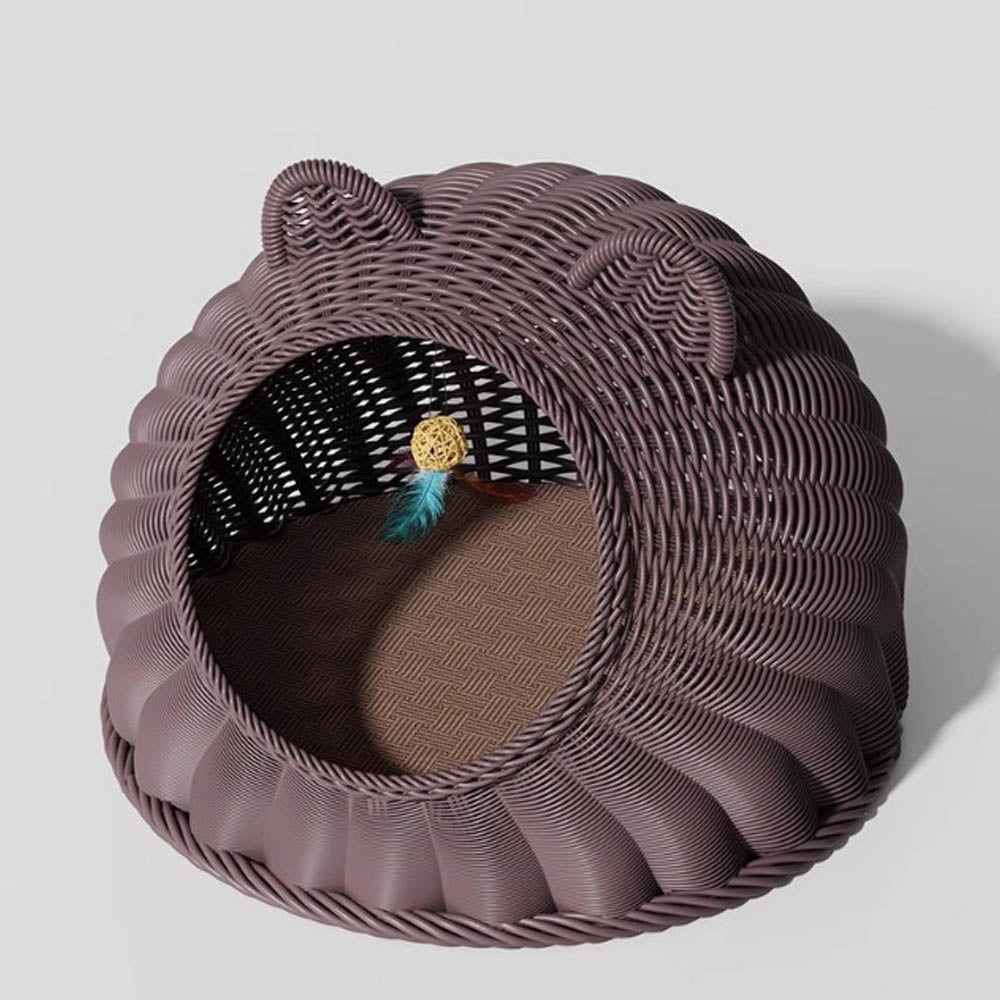 Rattan Cat Bed Stylish Wicker Cat Beds Pet Furniture