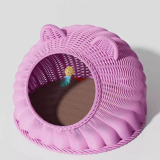 Rattan Cat Bed Stylish Cat Furniture