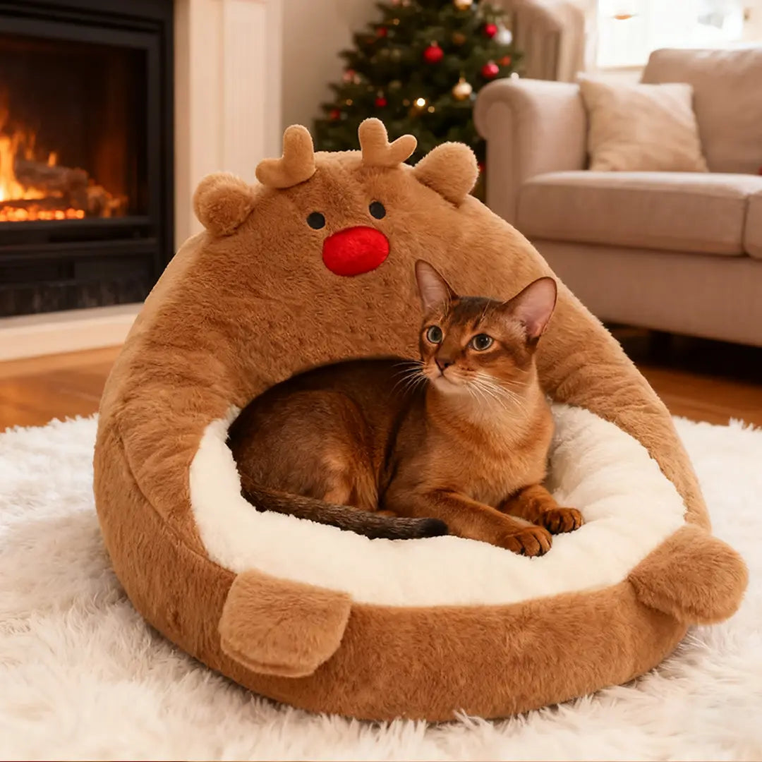 Pawsmas Reindeer Family Series Pet Bed
