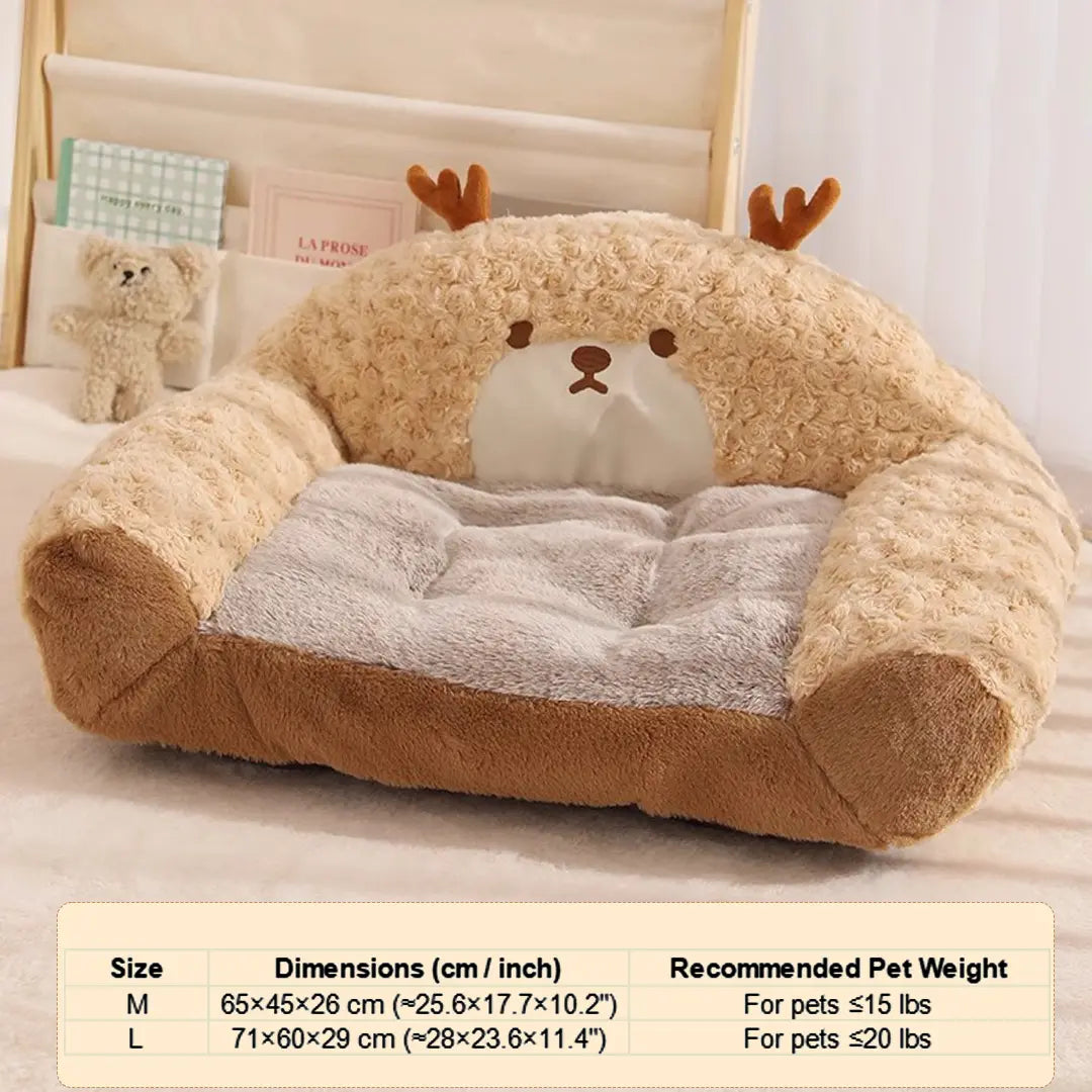 Pawsmas Reindeer Family Series Pet Bed