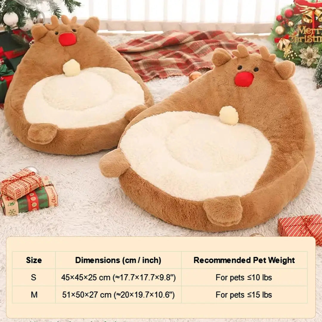 Pawsmas Reindeer Family Series Pet Bed