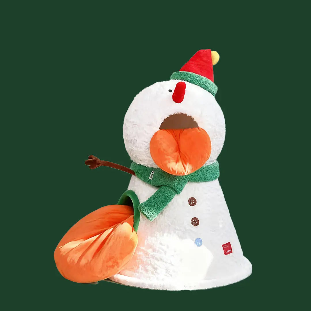 Pawsmas Snowman Pet House