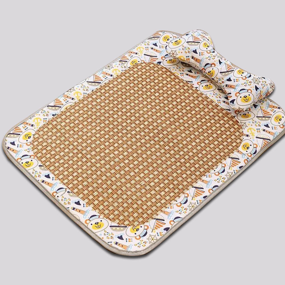 Summer Rattan Mat Pet Sleeping Cooling Pad for Cats Dogs