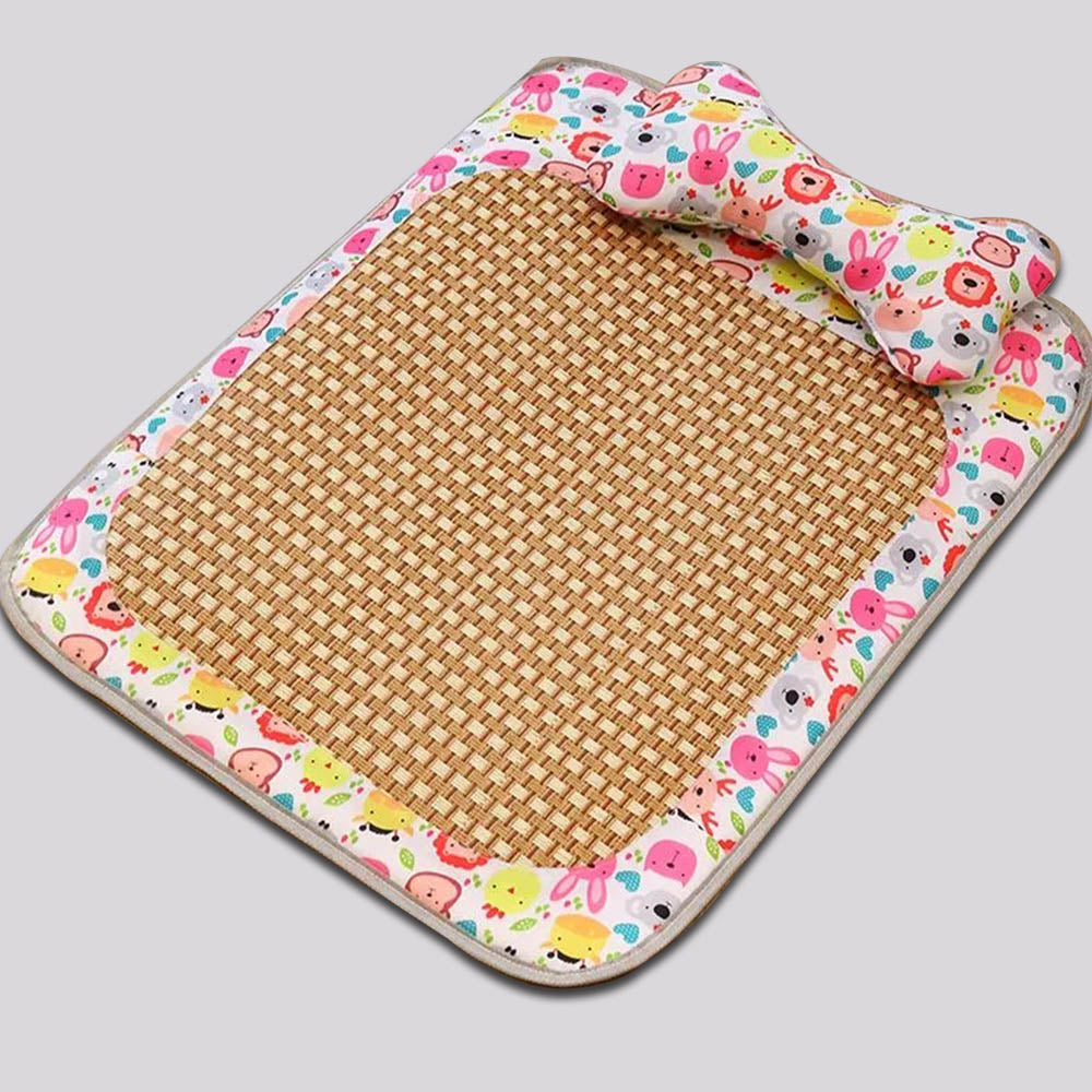 Summer Rattan Mat Pet Sleeping Cooling Pad for Cats Dogs