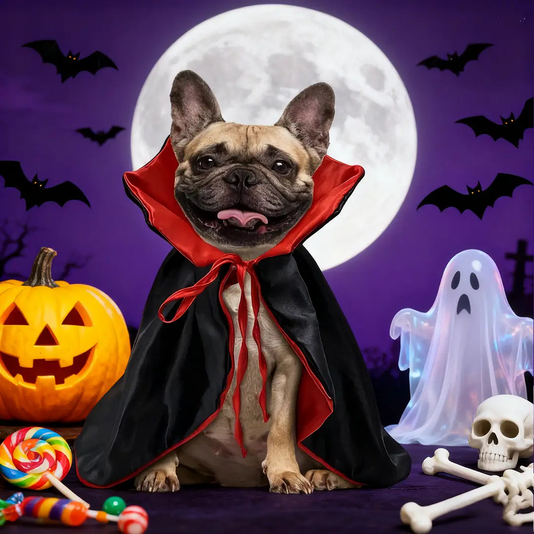 Halloween Vampire Count Pet Cloak