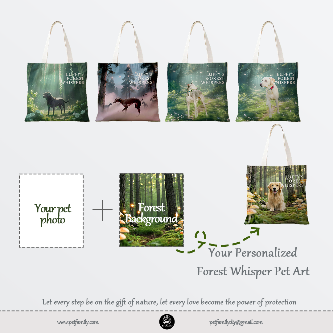 Forest Whisperers – individuell gestaltete Hundetaschen mit Tierthema