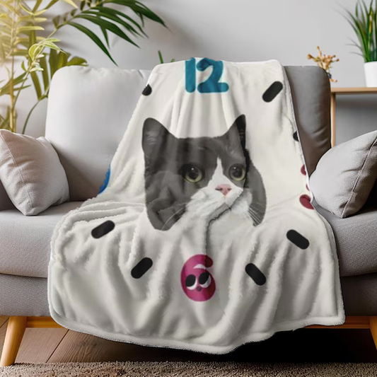 The clock Customized Pet Blanket