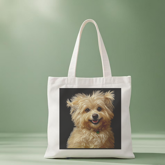 Sac en toile personnalisé pour portrait d'animal de compagnie à usage quotidien