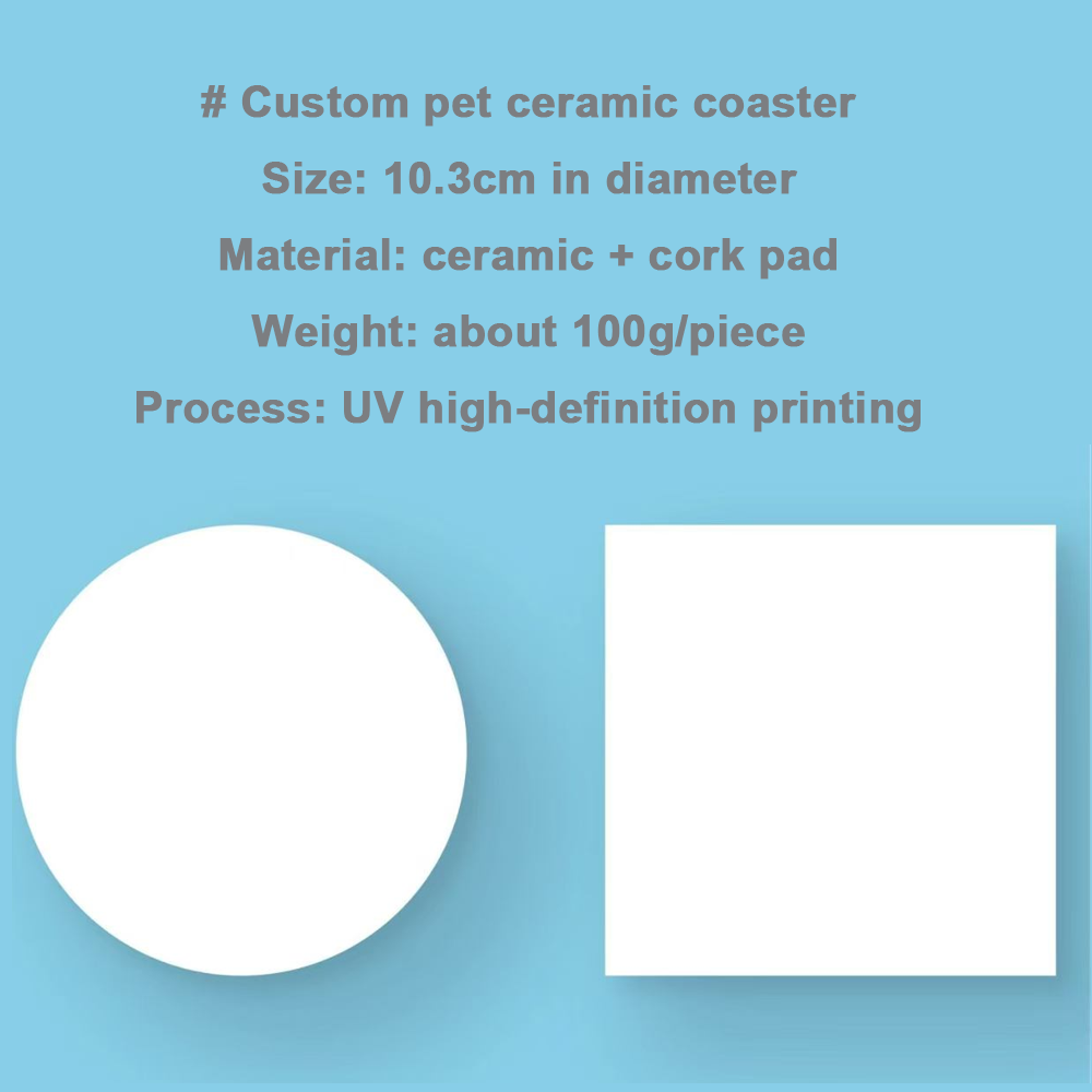 DIY-Petfoto-kustomisiertes keramisches wärmeisolierendes Untersetzer