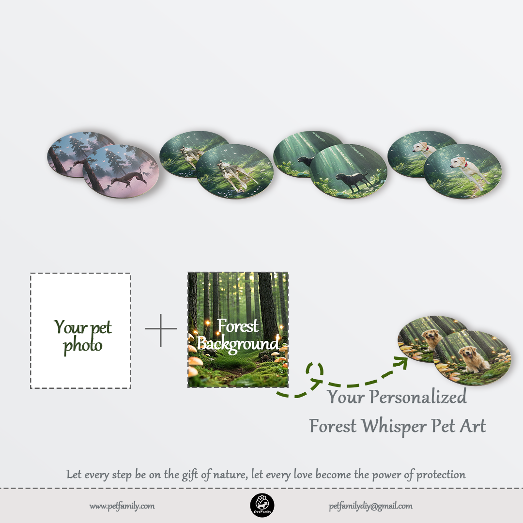 Forest Whisperers - individuell gestaltete tierthematische Untertassen