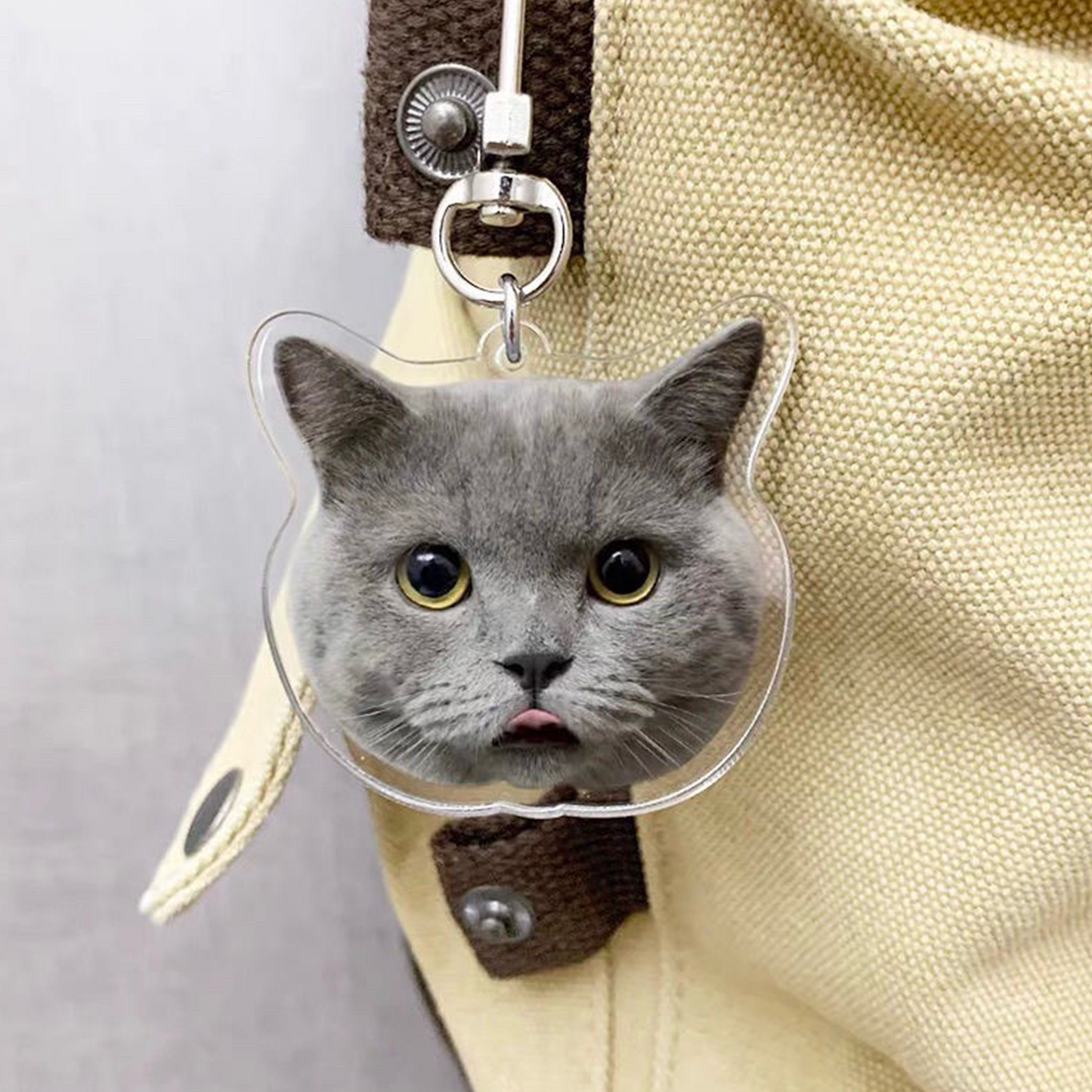 Customize Your Pet Portrait Acrylic Keychain