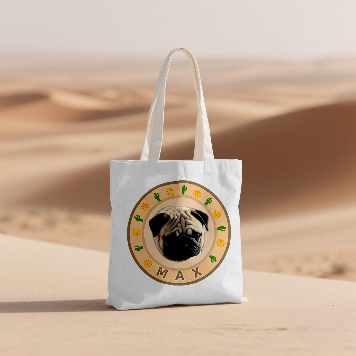 Desert Mirage Custom Pet Themed Canvas Bags