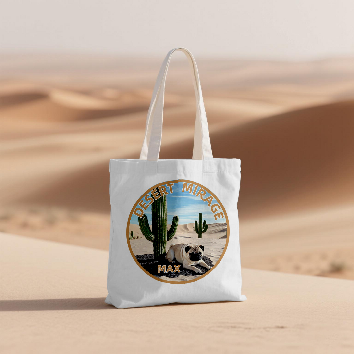 Desert Mirage Custom Pet Themed Canvas Bags