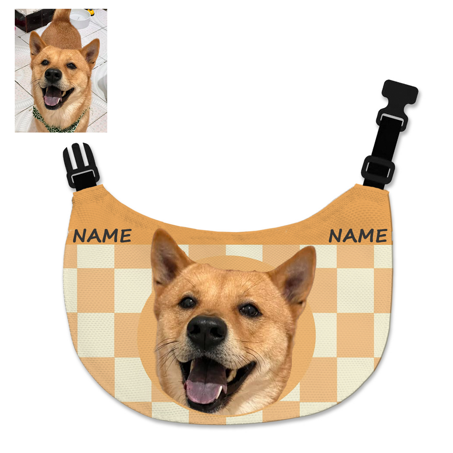 Cute Pet Bib Three-layer Waterproof Scarf