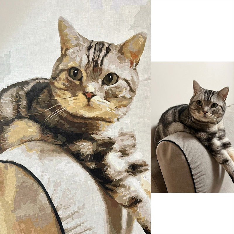 Diy Custom Digital Oil Painting from Pet Photo