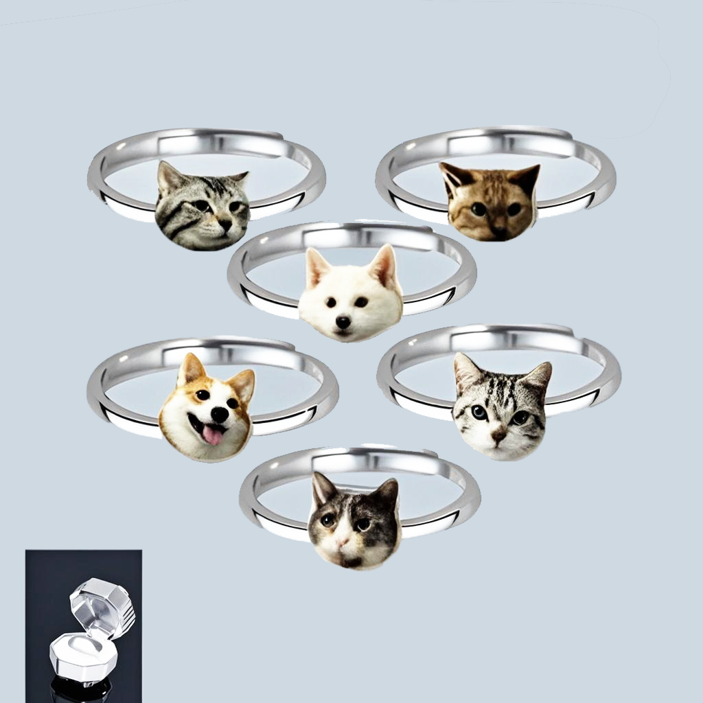 Custom Pet Memorial Acrylic Rings