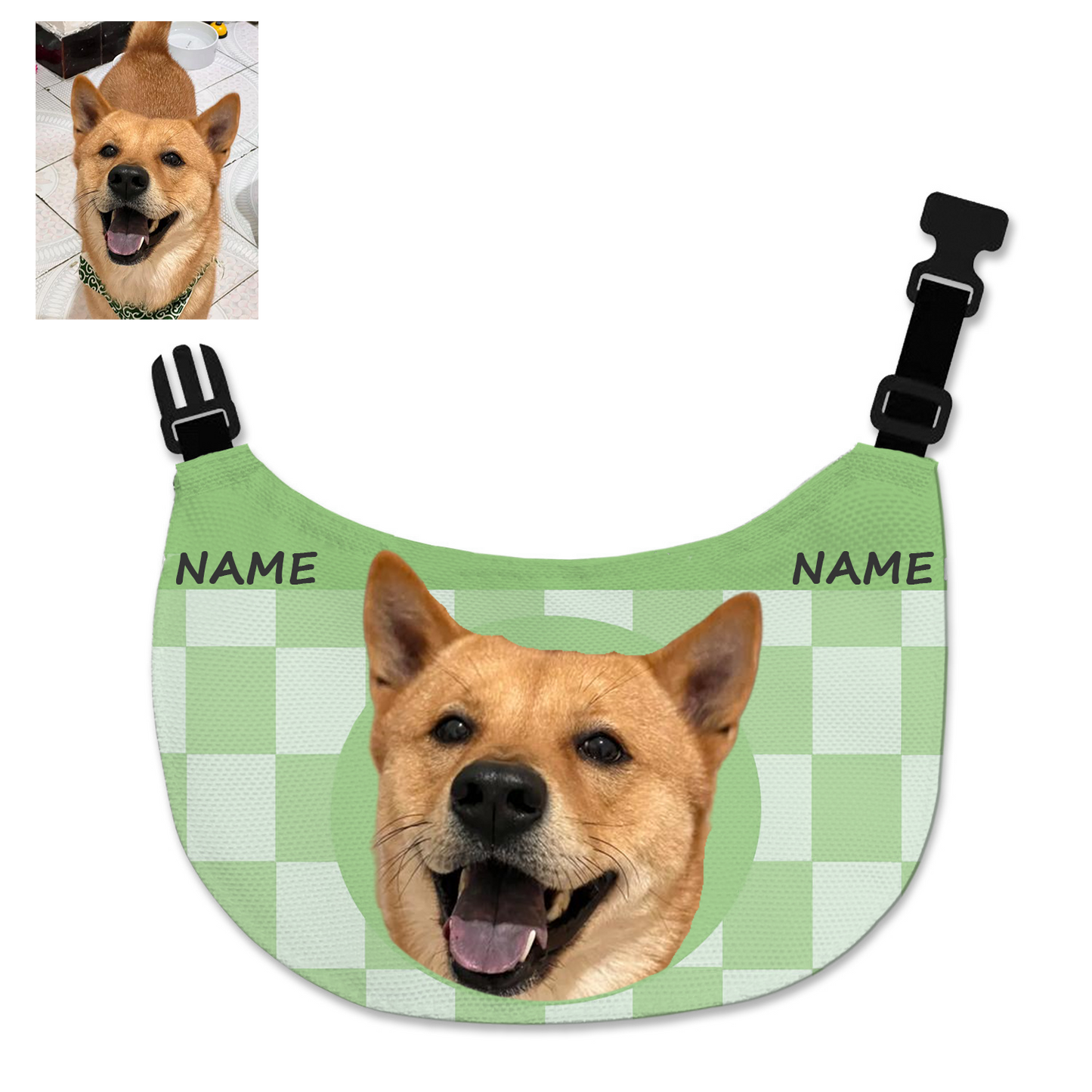Cute Pet Bib Three-layer Waterproof Scarf