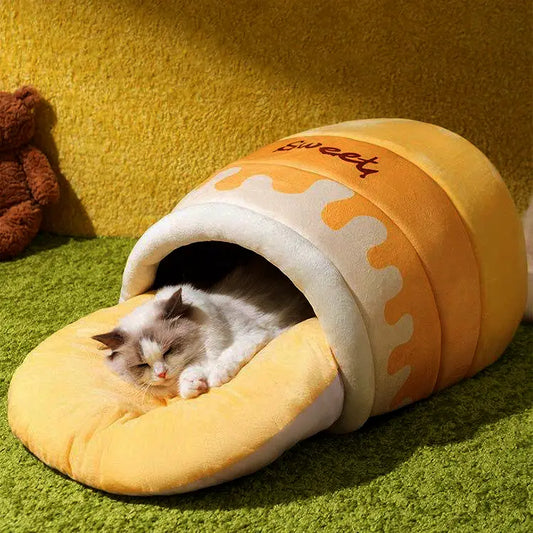 Honey Jar Comfort Pet Bed for Cat Dog