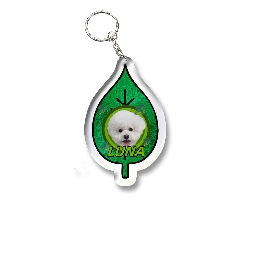 Customize Your Pet Portrait Acrylic Keychain