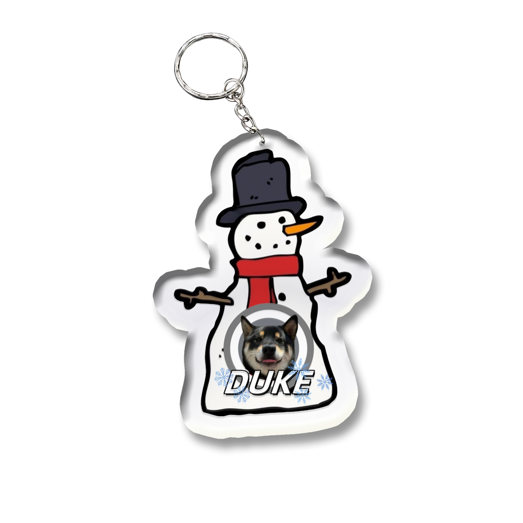 Customize Your Pet Portrait Acrylic Keychain