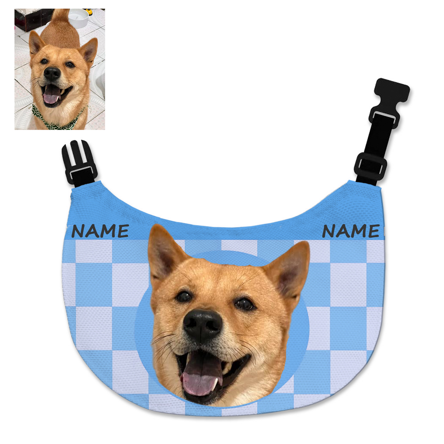 Cute Pet Bib Three-layer Waterproof Scarf