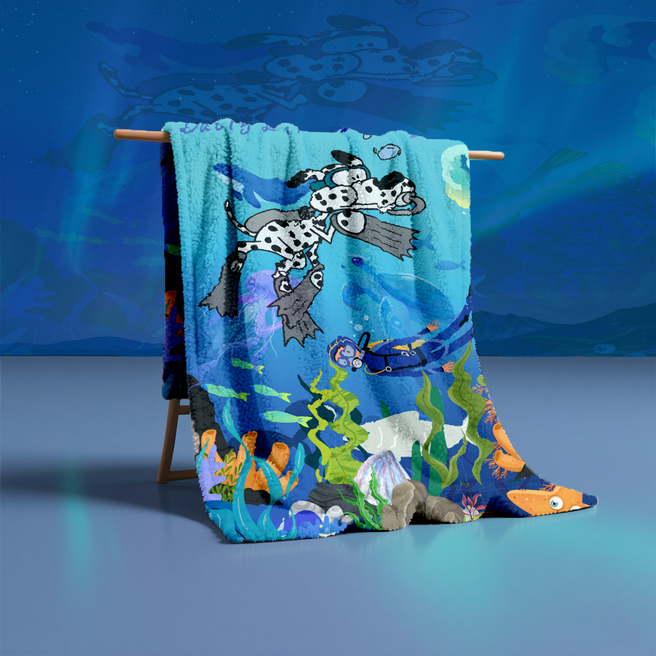 Ocean Rebirth benutzerdefinierter Liebhaber-Wollecke