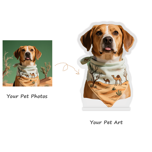 Creative Cat Dog Shaking Head Ornaments 3D Pet Expression Diy