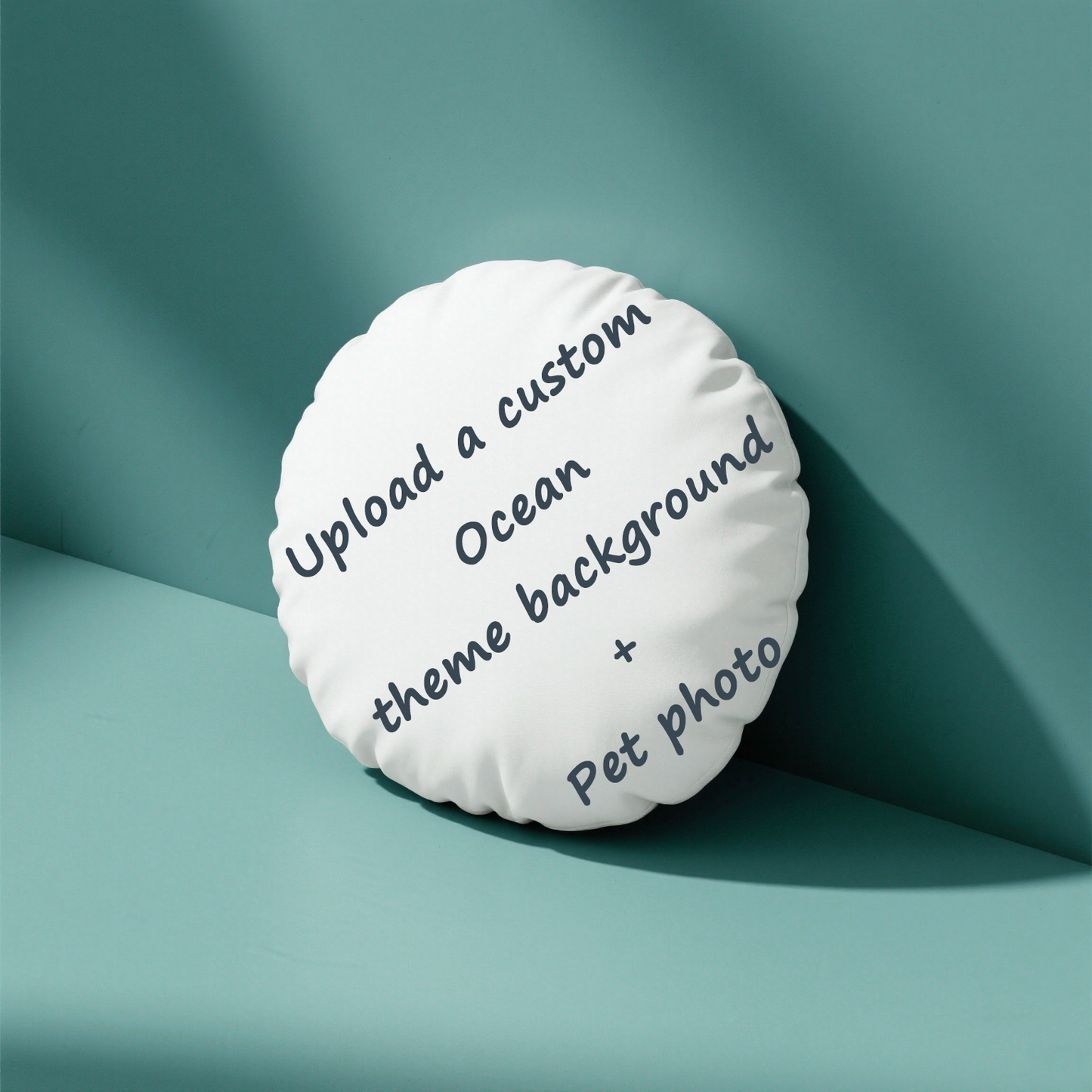 Ocean Rebirth Custom Pet Portrait Pillow