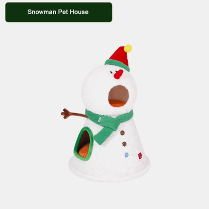 Pawsmas Snowman Pet House