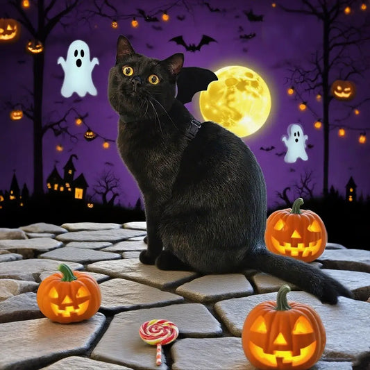Halloween Bat Harness & Leash