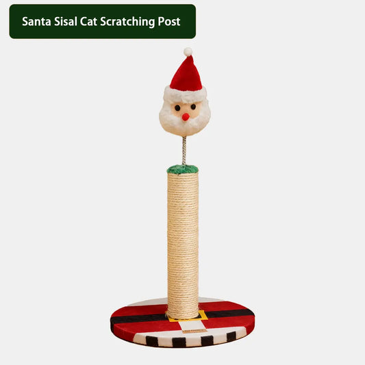 Pawsmas Santa Sisal Cat Scratching Post