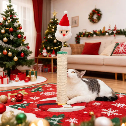 Pawsmas Santa Sisal Cat Scratching Post