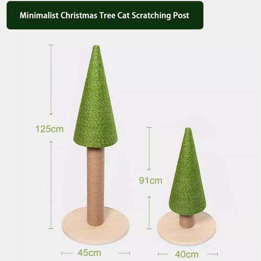 Minimalist Christmas Tree Cat Scratching Post