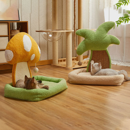 Nature Forme – Mushroom or Palm Tree Nest & Scratch Pet Pod