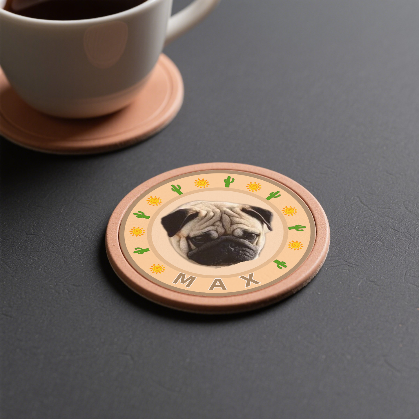 Desert Mirage Customized Pet Themed Coasters
