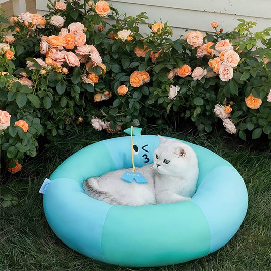 Nature Forme – Floatie-Inspired Cooling Pet Bed for Cats & Small Dogs