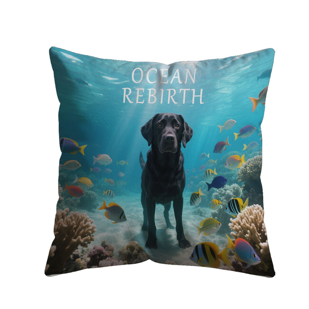 Ocean Rebirth benutzerdefiniertes Tierporträtkissen