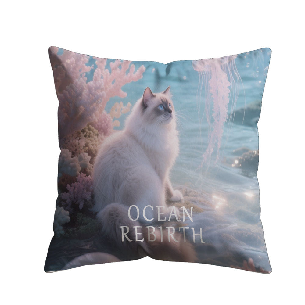 Ocean Rebirth benutzerdefiniertes Tierporträtkissen