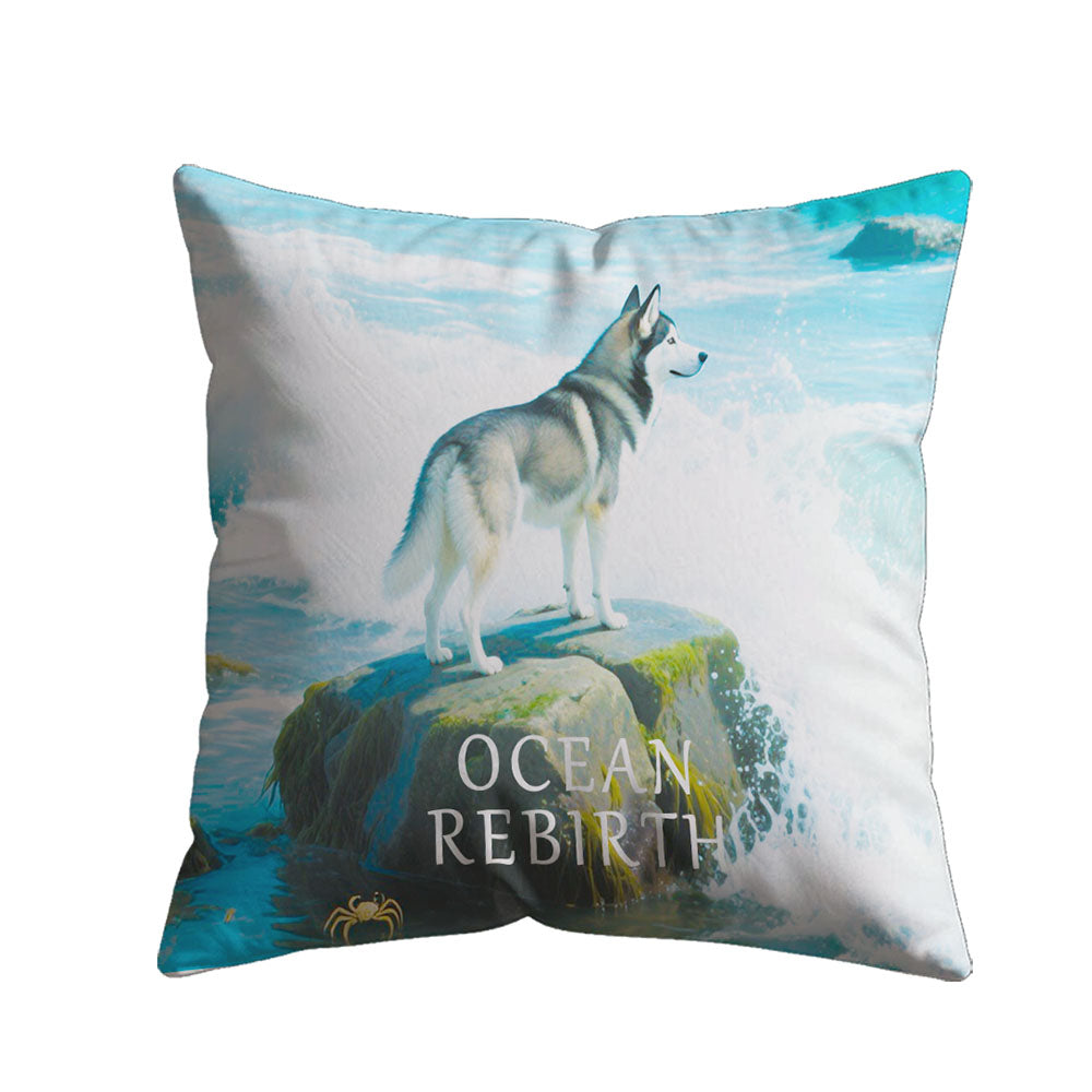 Ocean Rebirth benutzerdefiniertes Tierporträtkissen
