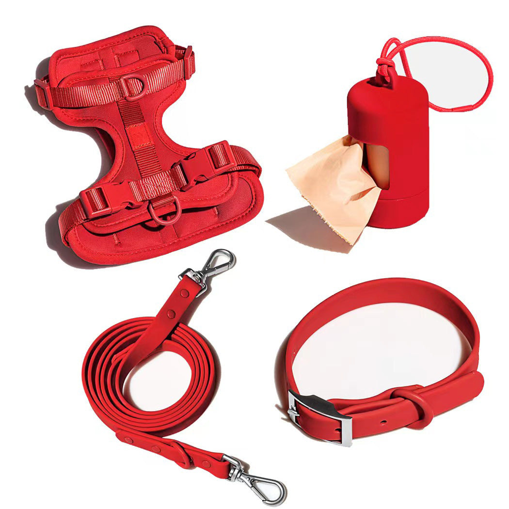 Waterproof PVC 4 - Piece Pet Harness for All Dogs