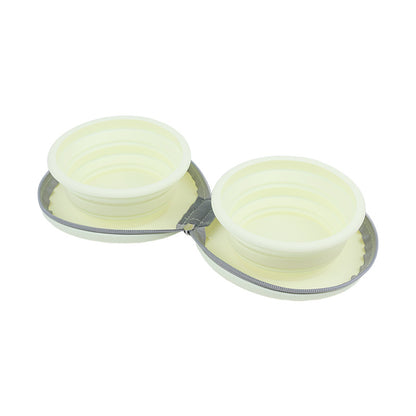Collapsible Dual-Purpose Pet Travel Bowl
