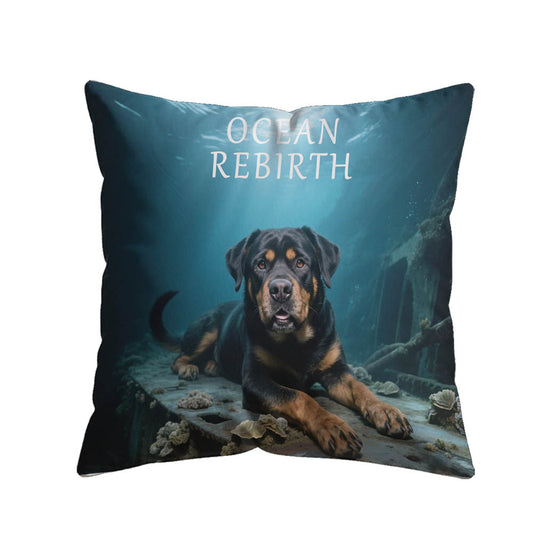 Ocean Rebirth benutzerdefiniertes Tierporträtkissen