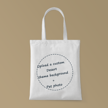 Desert Mirage Custom Pet Themed Canvas Bags
