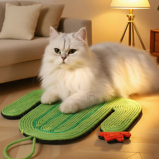 Cactus-Shaped Sisal Cat Scratcher Pad