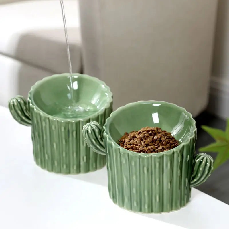 Nature Forme – Cactus Ceramic Pet Bowl