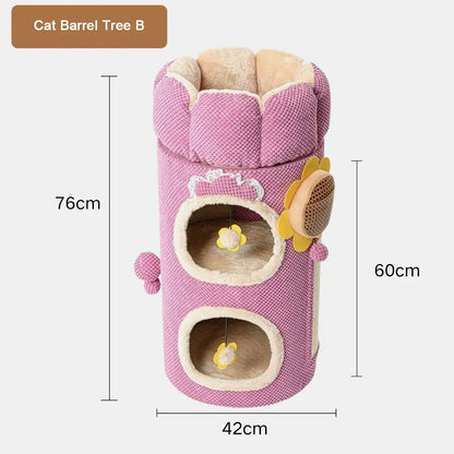 Nature Forme - Multi-Layer Cat Barrel Tree