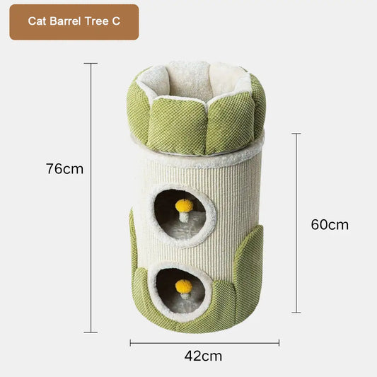 Nature Forme - Multi-Layer Cat Barrel Tree