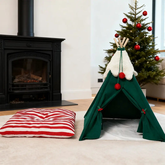 Pawsmas Cedar Pet Tent