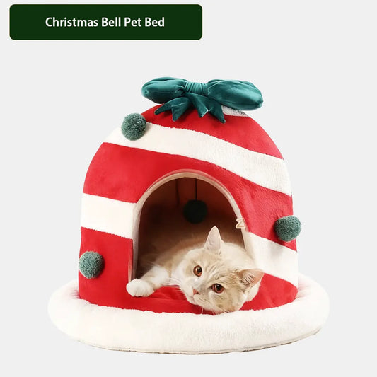 Pawsmas Christmas Bell Pet Bed