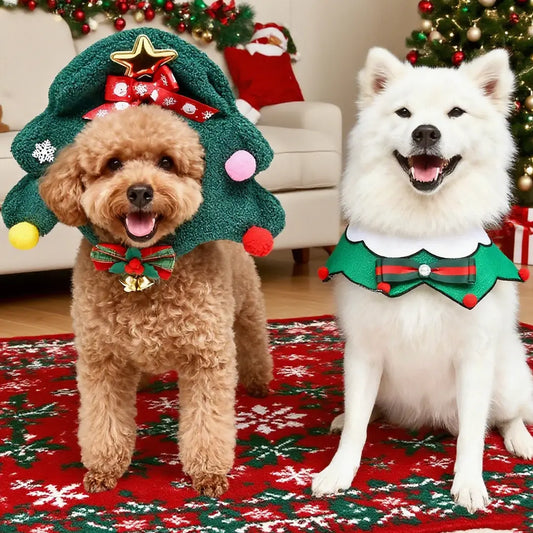 Pawsmas Christmas Dog Hat & Tree Scarf Set